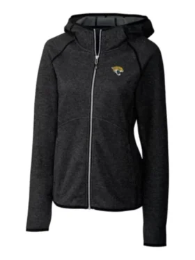 Martine Dickinson Jacksonville Jaguars Black Zip Jacket