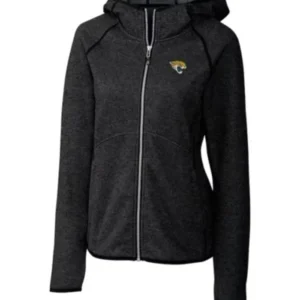 Martine Dickinson Jacksonville Jaguars Black Zip Jacket
