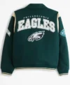 Mcdaniel Green Philadelphia Eagles Wool Varsity Jacket Back