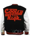 Mejia Cooley High Black And Off White Varsity Jacket back