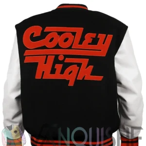 Mejia Cooley High Black And Off White Varsity Jacket back