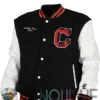 Mejia Cooley High Black And Off White Varsity Jacket left