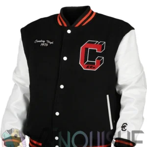 Mejia Cooley High Black And Off White Varsity Jacket left