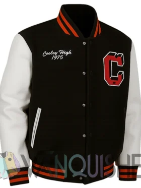 Mejia Cooley High Black And Off White Varsity Jacket right