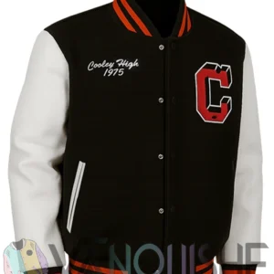 Mejia Cooley High Black And Off White Varsity Jacket right