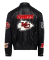 Mens Kansas City Chiefs Black Leather Jacket