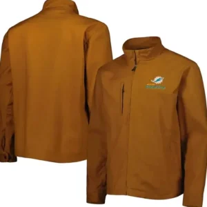 Miami Dolphins Team Brown Track Jacket