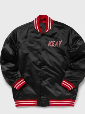 Miami Heat Black And Red Bomber Jacket
