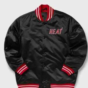 Miami Heat Black And Red Bomber Jacket