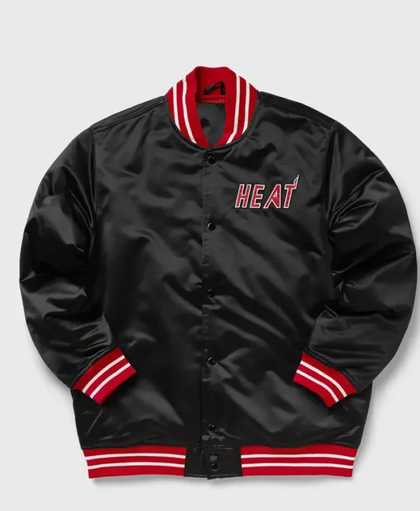 Miami Heat Black And Red Bomber Jacket
