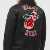 Miami Heat Black Red Bomber Jacket