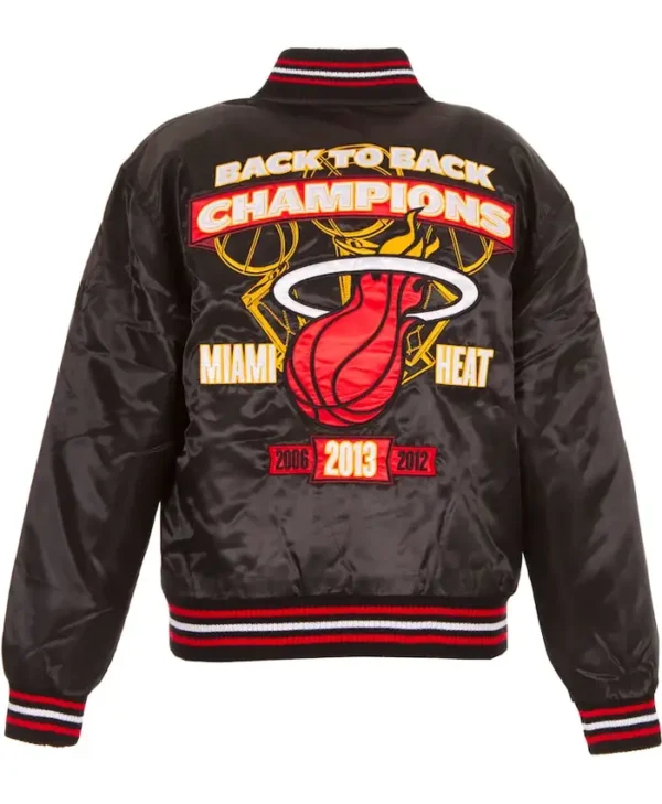 Miami Heat Championship Black Bomber Jacket