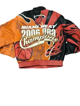 Miami Heat Leather Championship Jacket