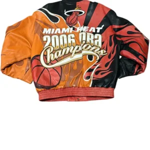Miami Heat Leather Championship Jacket