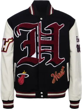 Miami Heat Letterman Wool Varsity Jacket