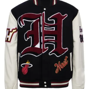 Miami Heat Letterman Wool Varsity Jacket