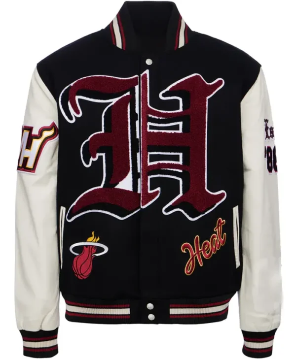 Miami Heat Letterman Wool Varsity Jacket