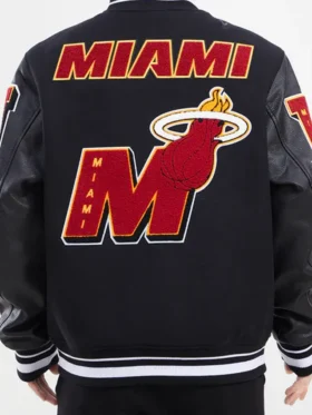 Miami Heat Varsity Black Jacket