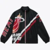 Miami Heat Warm Up Black Full Zip Jacket