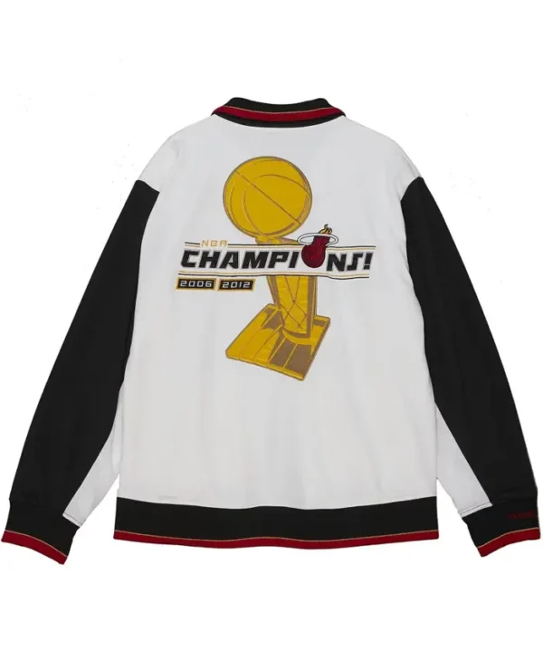 Miami Heat White And Black Championship Jacket