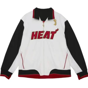 Miami Heat White Black Championship Jacket