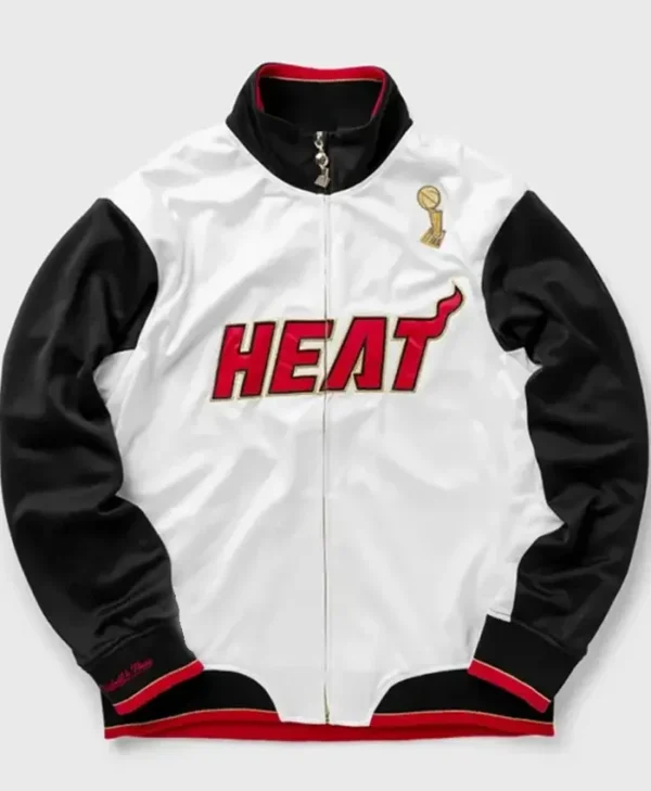 Miami Heat White Black Championship Jacket Sale