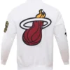Miami Heat White Satin Jacket