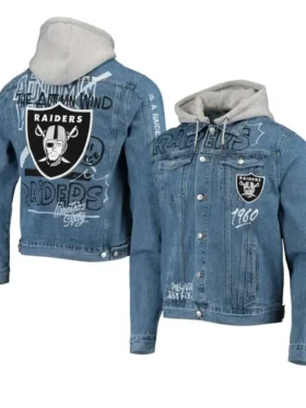 Miles Roob Las Vegas Raiders Blue Denim Jacket