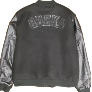 Milwaukee Bucks Black Varsity Jacket