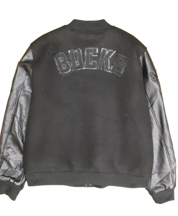 Milwaukee Bucks Black Varsity Jacket