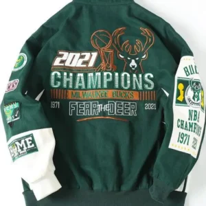 Milwaukee Bucks Championship Leather Jacket