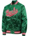 Milwaukee Bucks Green And Red Bomber Jacket