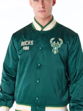 Milwaukee Bucks Green Bomber Jacket