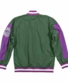 Milwaukee Bucks Green Purple Bomber Jacket