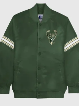 Milwaukee Bucks Green Varsity Jacket