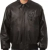 Milwaukee Bucks Leather Black Bomber Jacket