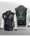 Milwaukee Bucks Leather Bomber Jacket 1