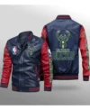Milwaukee Bucks Leather Bomber Jacket Sale