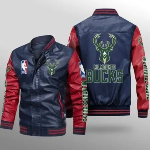 Milwaukee Bucks Leather Bomber Jacket Sale