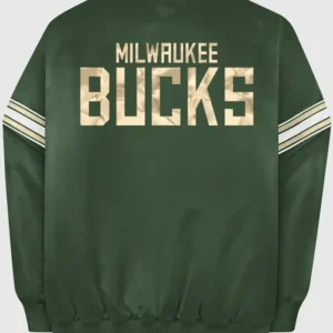 Milwaukee Bucks Satin Varsity Jacket