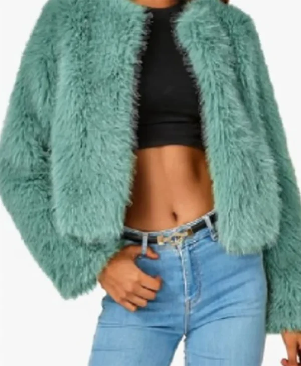 Morgan Gillory High Potential Teal Jacket