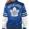 Mortimer Toronto Maple Leafs Tie Breaker Blue Satin Jacket Back