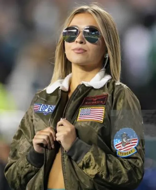 NFL Team Philadelphia Eagles Cheerleaders Top Gun Jacket