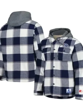 NFL Tennessee Titans Veda Roob Plaid Hooded Jacket