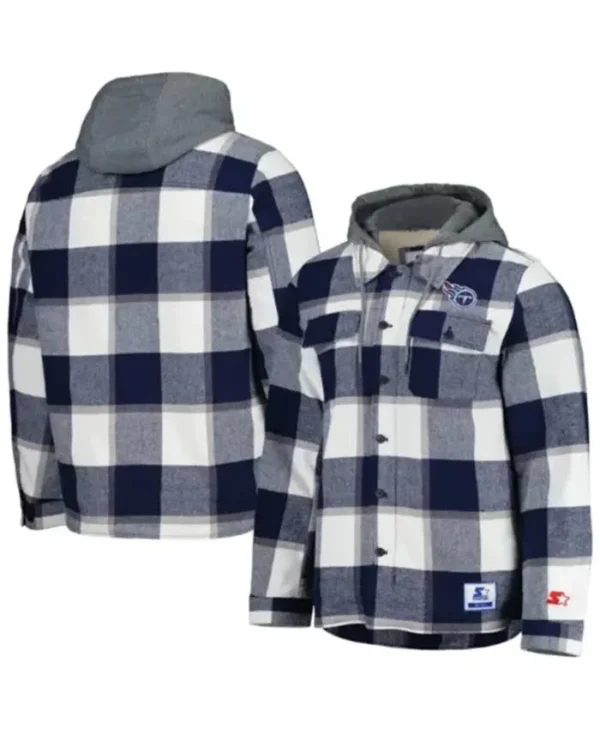 NFL Tennessee Titans Veda Roob Plaid Hooded Jacket