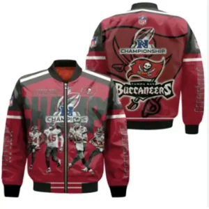 Nelda Tampa Bay Buccaneers Red Printed Bomber Jacket
