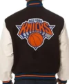New York Knicks Letterman Jacket Back