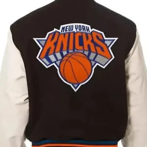 New York Knicks Letterman Jacket Back