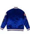 New York Knicks Satin Royal Blue Jacket back