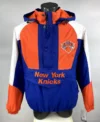 New York Knicks Starter Half Zip Hooded Jacket